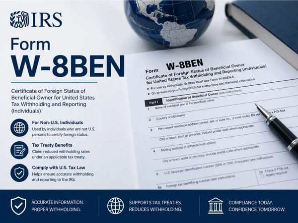 The IRS W-8BEN: What It Is and Why You Must Have Contractors Fill It Out The IRS W-8BEN: What It Is and Why You Must Have Contractors Fill It Out